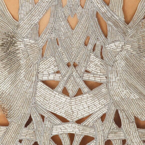 Stunning Silver Cutout Dress - Picture 5 of 5